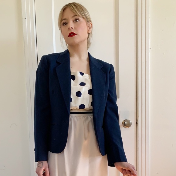 Pendleton Jackets & Blazers - Vintage Pendleton Navy Wool Blazer